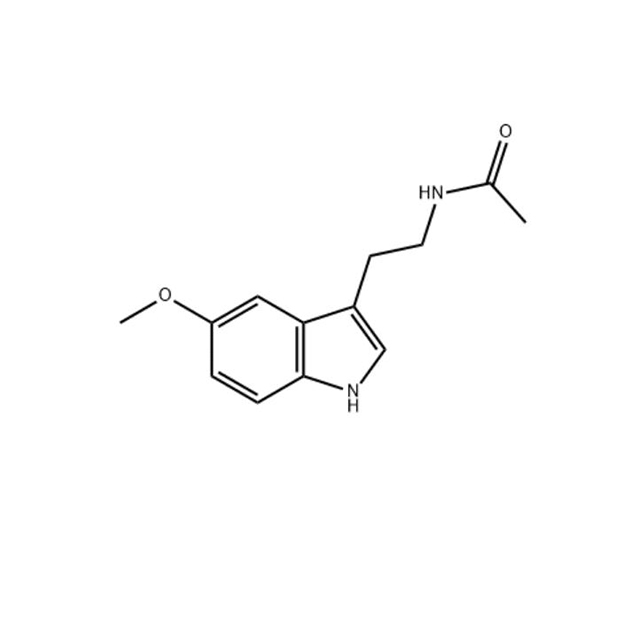 Melatonin-Pulver (73-31-4) C13H16N2O2